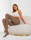 Collant Polaire Marron -