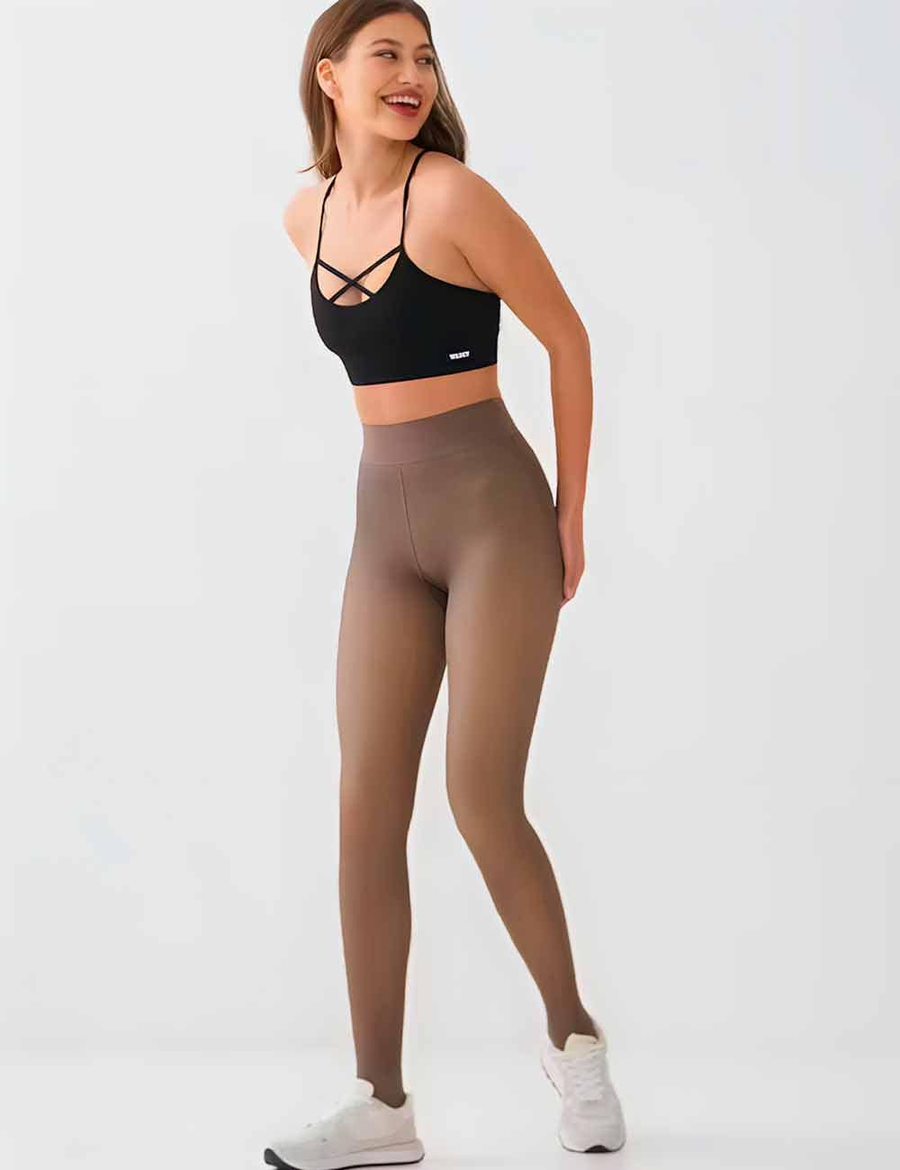 Collants Doublés Polaire Translucide Pour Faux Collants Minces Translucides Femme Slim Collants Doublés Polaire Translucide Pour Faux Collants Minces Translucides Femme Slim