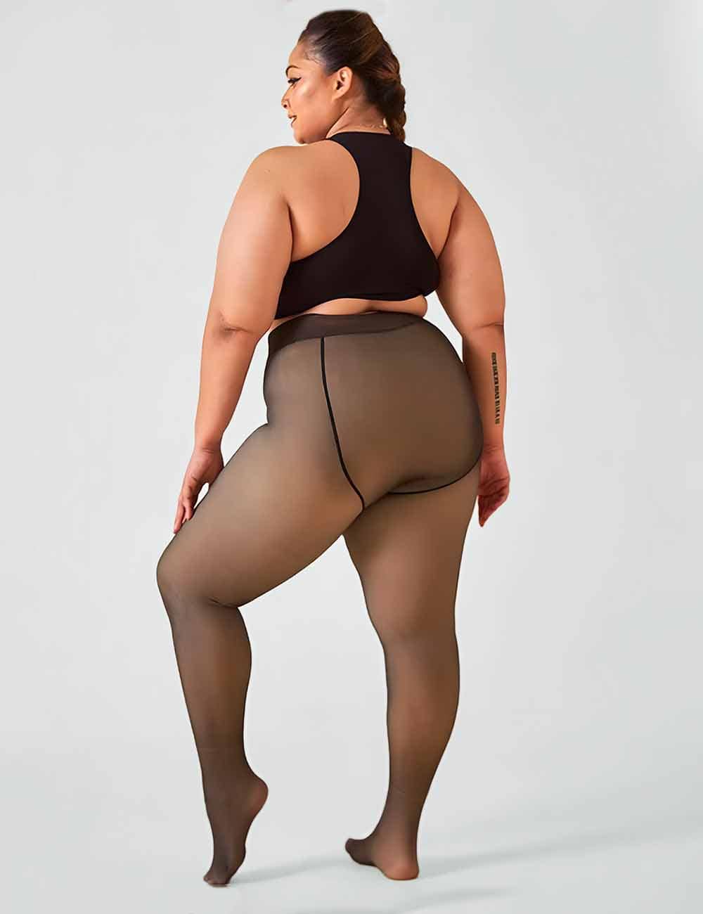 Collants Noirs Collant Chaud Grande Taille Collant Thermique