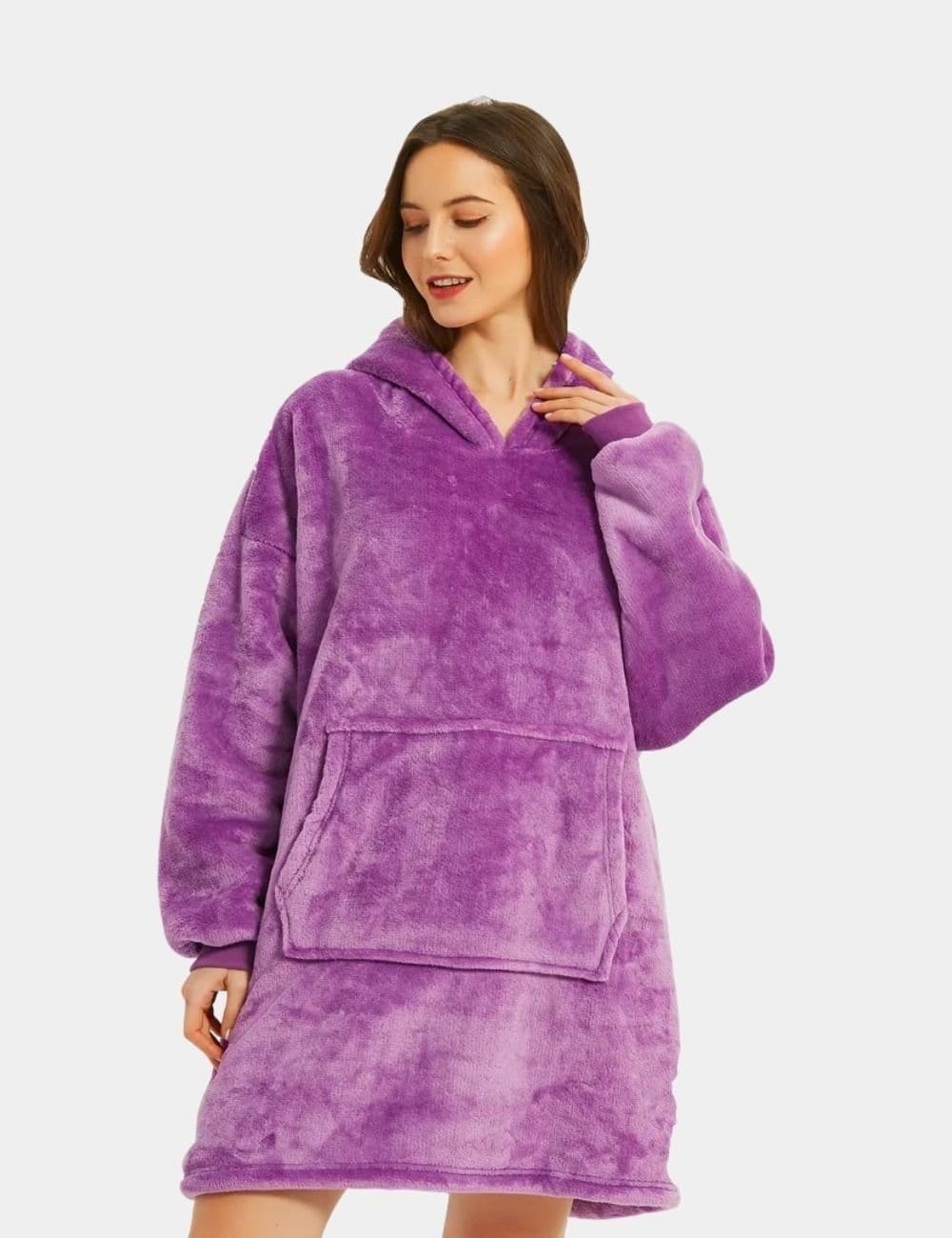 Poncho Polaire Capuche Femme - Default-Title