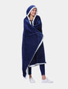 Poncho Polaire Long Bleu Marine The Kloody®