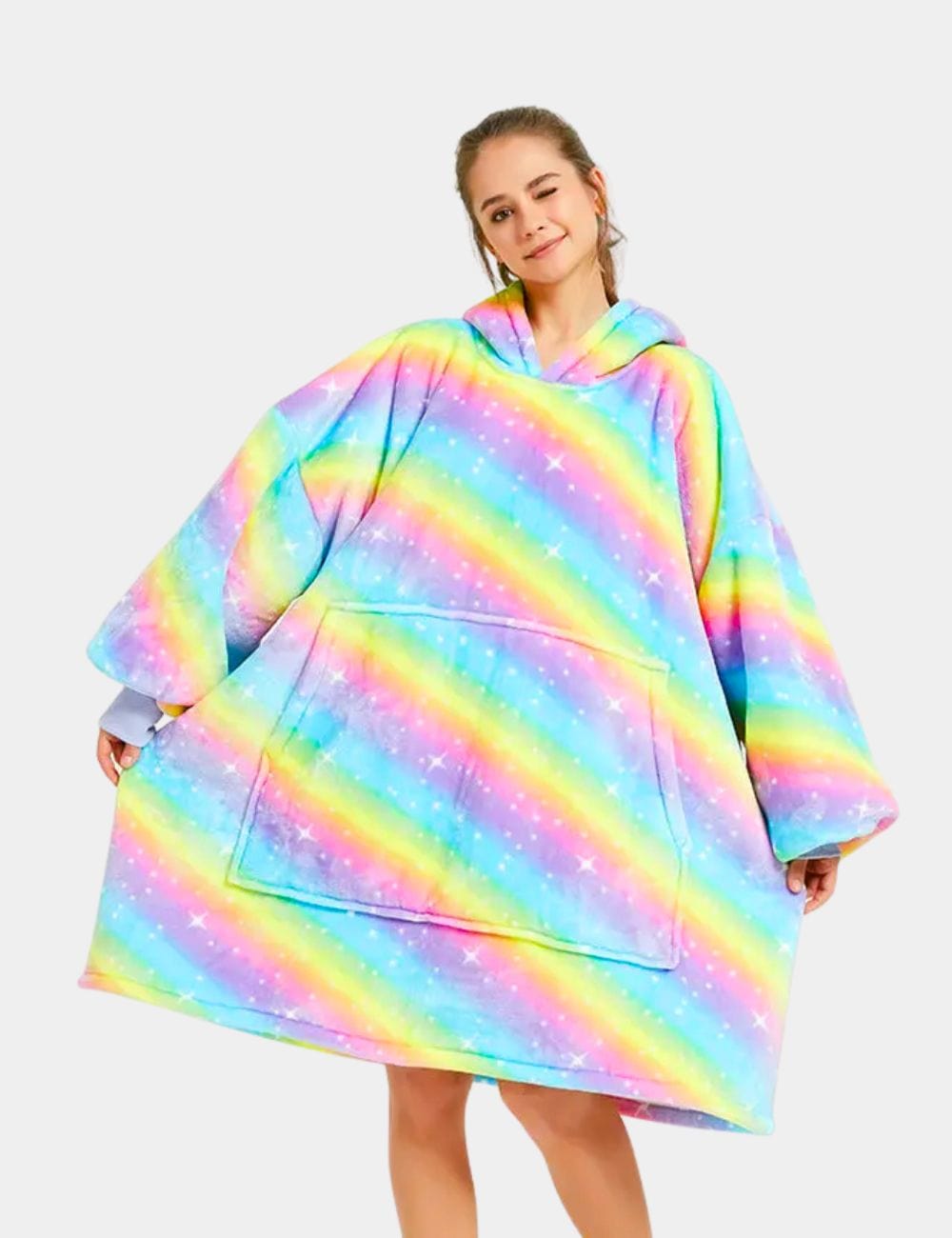 Sweat Plaid Femme Pull Plaid Ado Arc en ciel / Enfant (109cm)