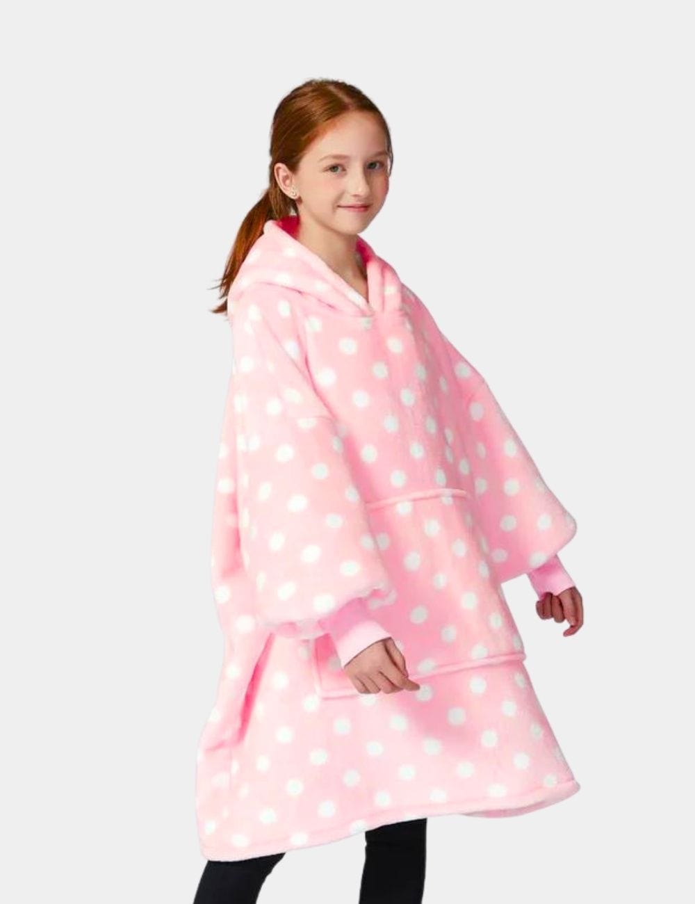 Pull Plaid Femme Pull Plaid Enfant Rose Rose à pois / (Longueur 109cm)