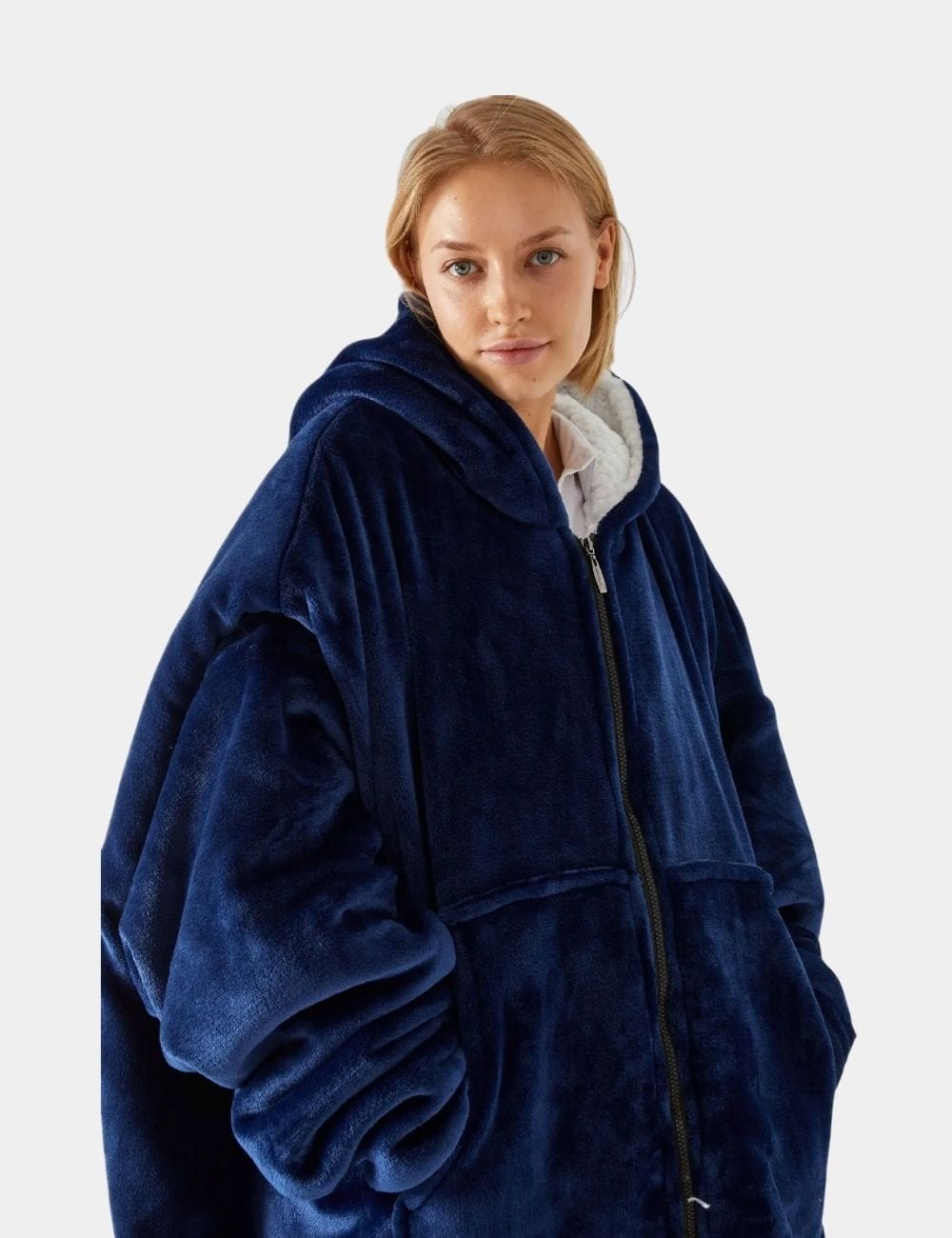 Sweat Plaid Femme Sweat Plaid Grande Taille Bleu-Marine / Unique