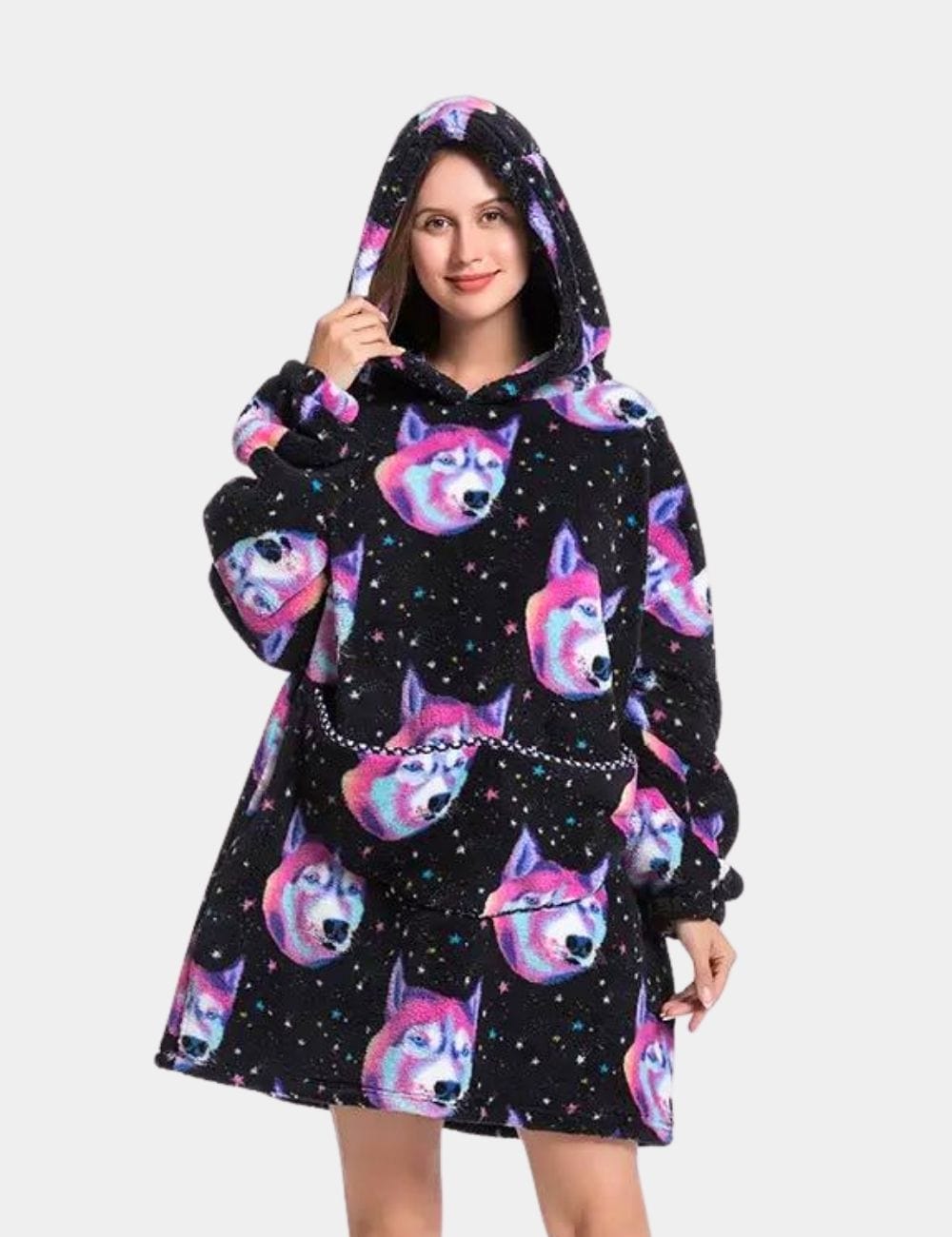 Sweat Plaid Femme Sweat Plaid Loup Loup / Adulte-90cm
