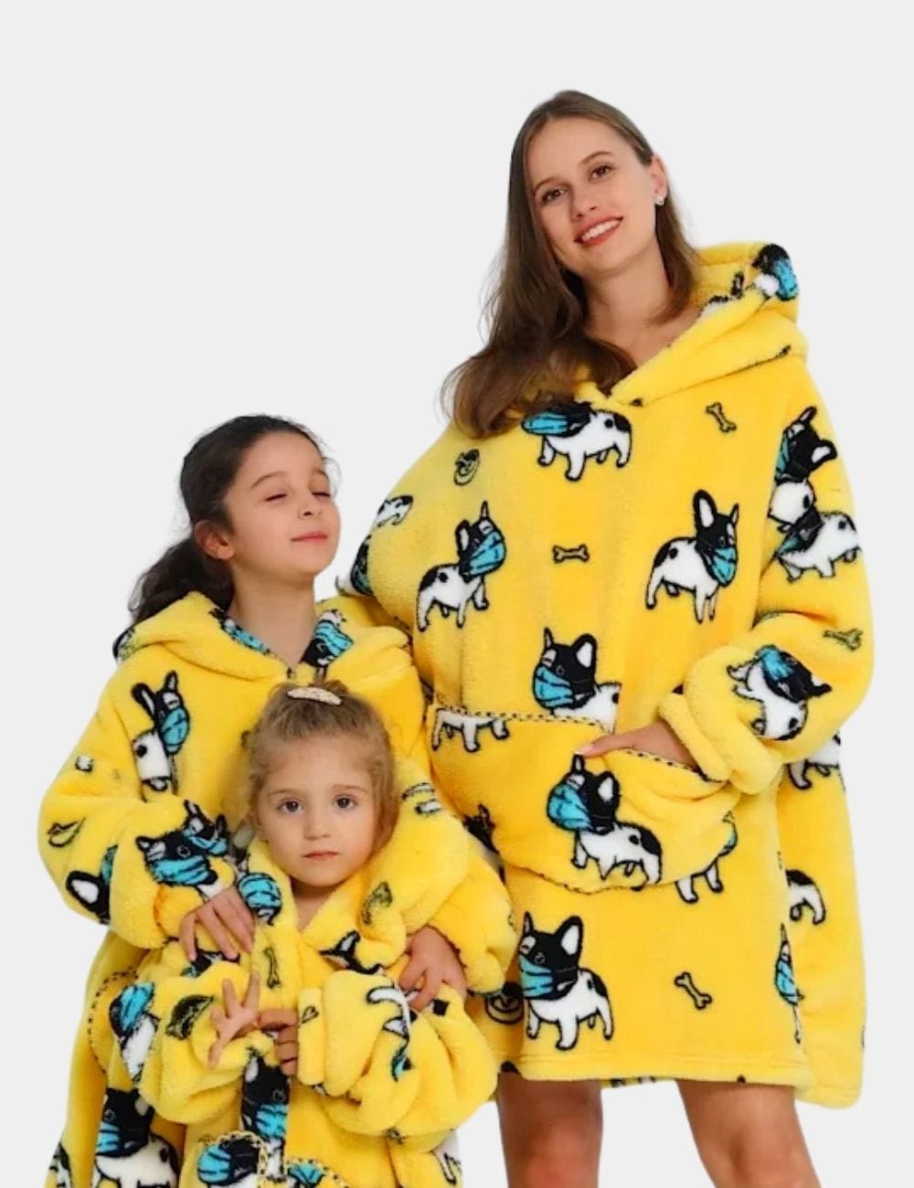 Sweat Plaid Femme Sweat Plaid Polaire Femme Chien-Masqué / Enfant-75cm