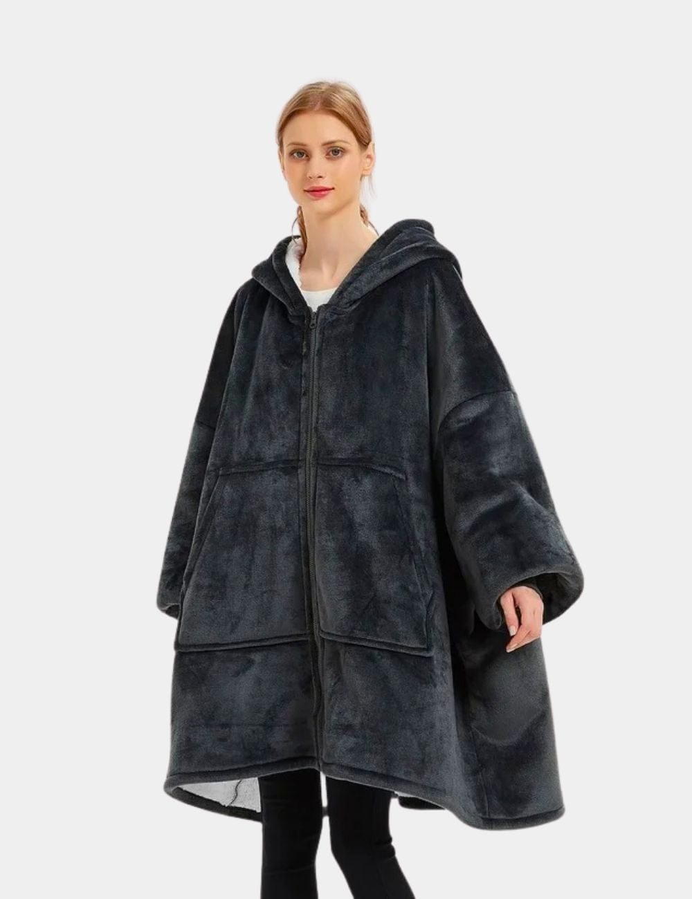 Sweat Plaid Femme Sweat Plaid Qualité Gris-Foncé / Unique