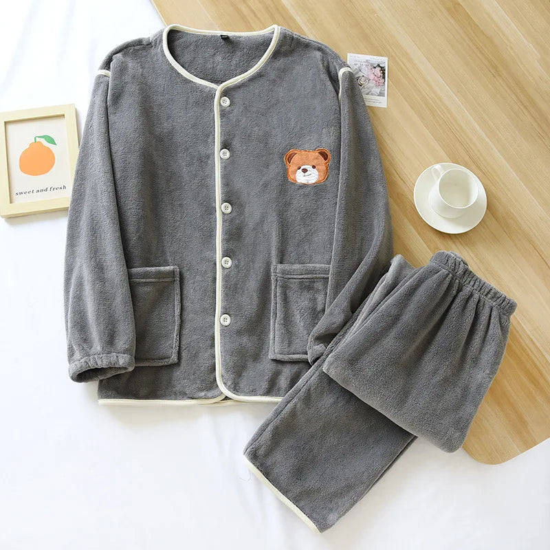 Pyjama gris anthracite