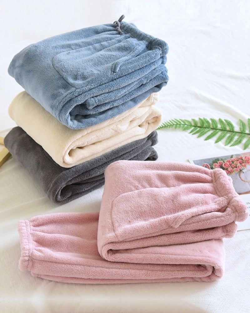 Bas de pyjama polaire femme - 