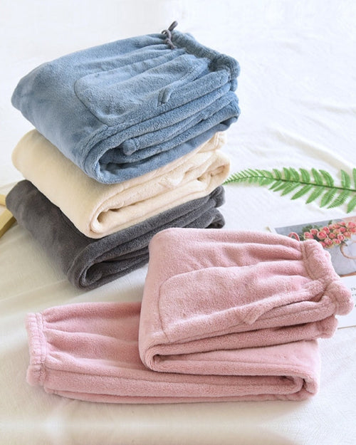 Bas de pyjama polaire femme