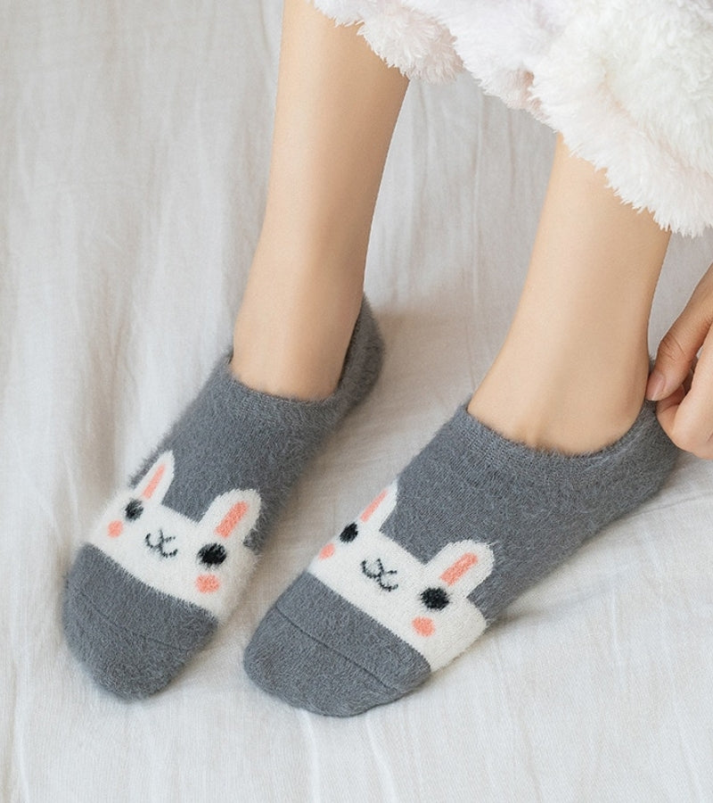Chaussette Pilou Pilou lapin gris