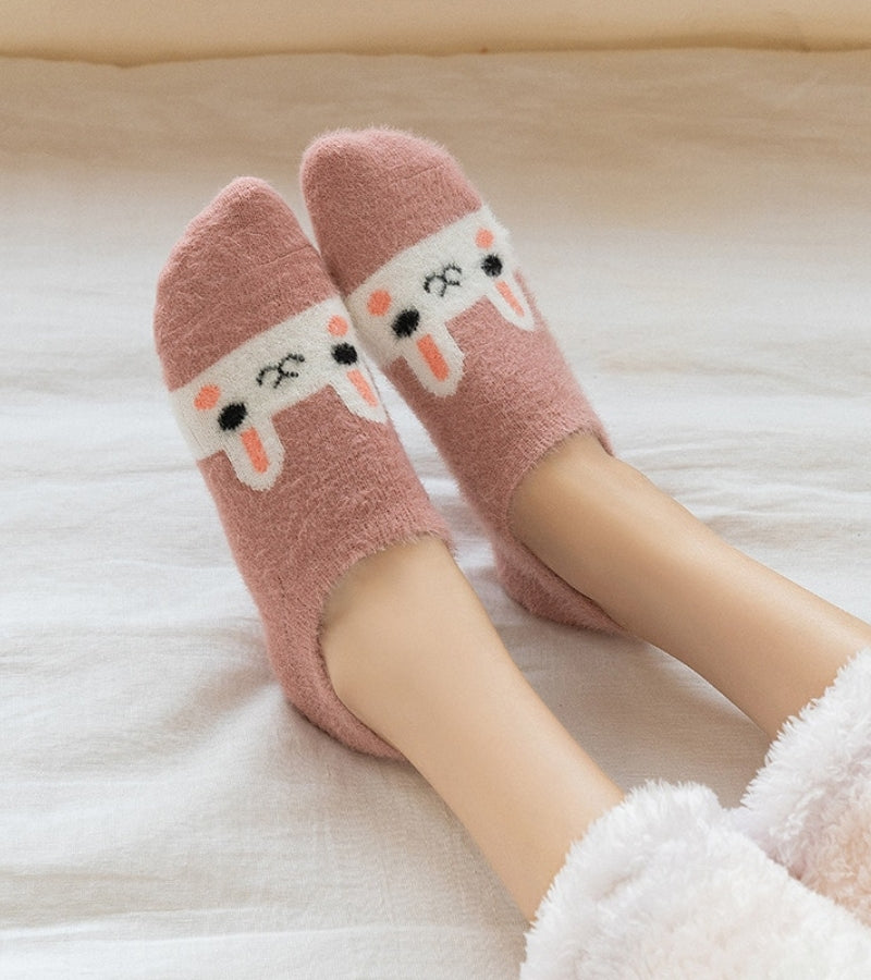 Chaussette Pilou Pilou lapin rose