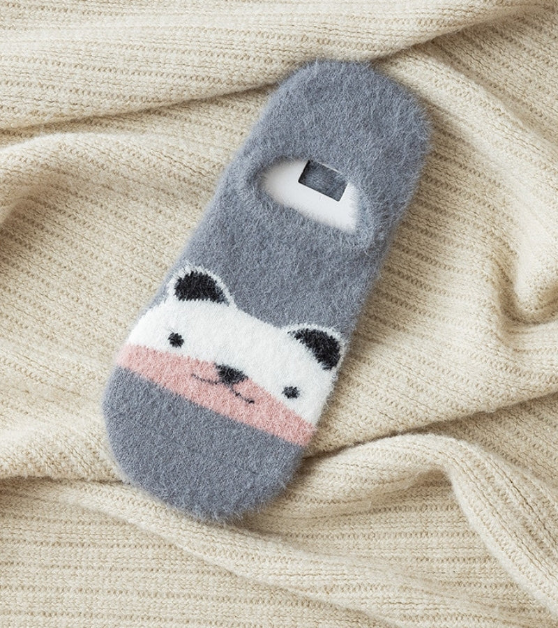 Chaussette Pilou Pilou panda gris
