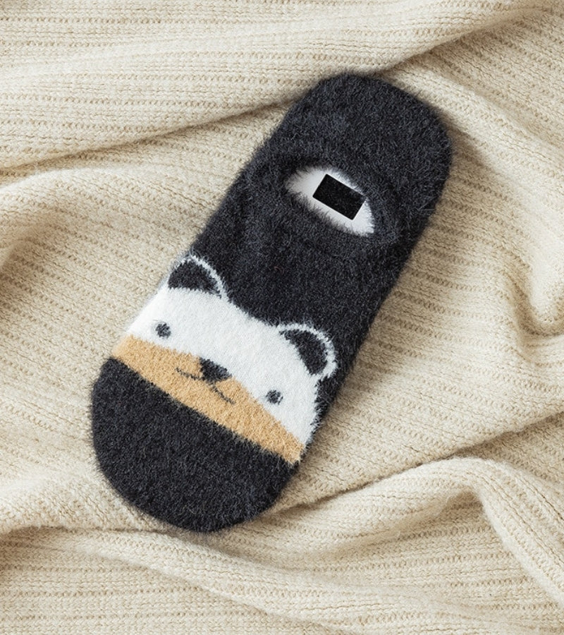 Chaussette Pilou Pilou panda noir