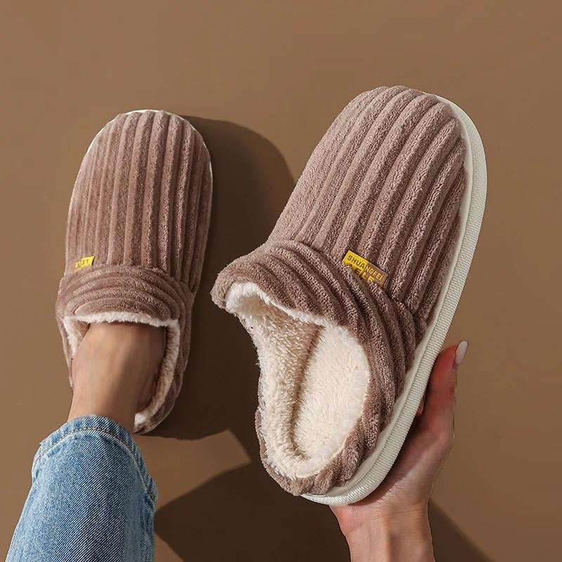 Chaussons chauds femme
