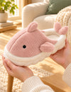 Chaussons Pilou Pilou Animal Marin, coloris rose : chausson tenu en main