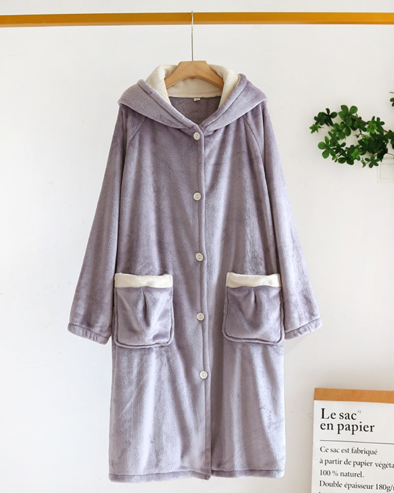Chemise de nuit molletonnée - 