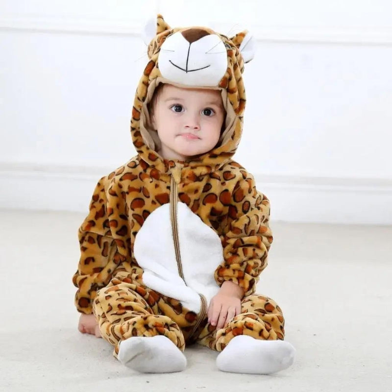 Combinaison fourrure bébé
