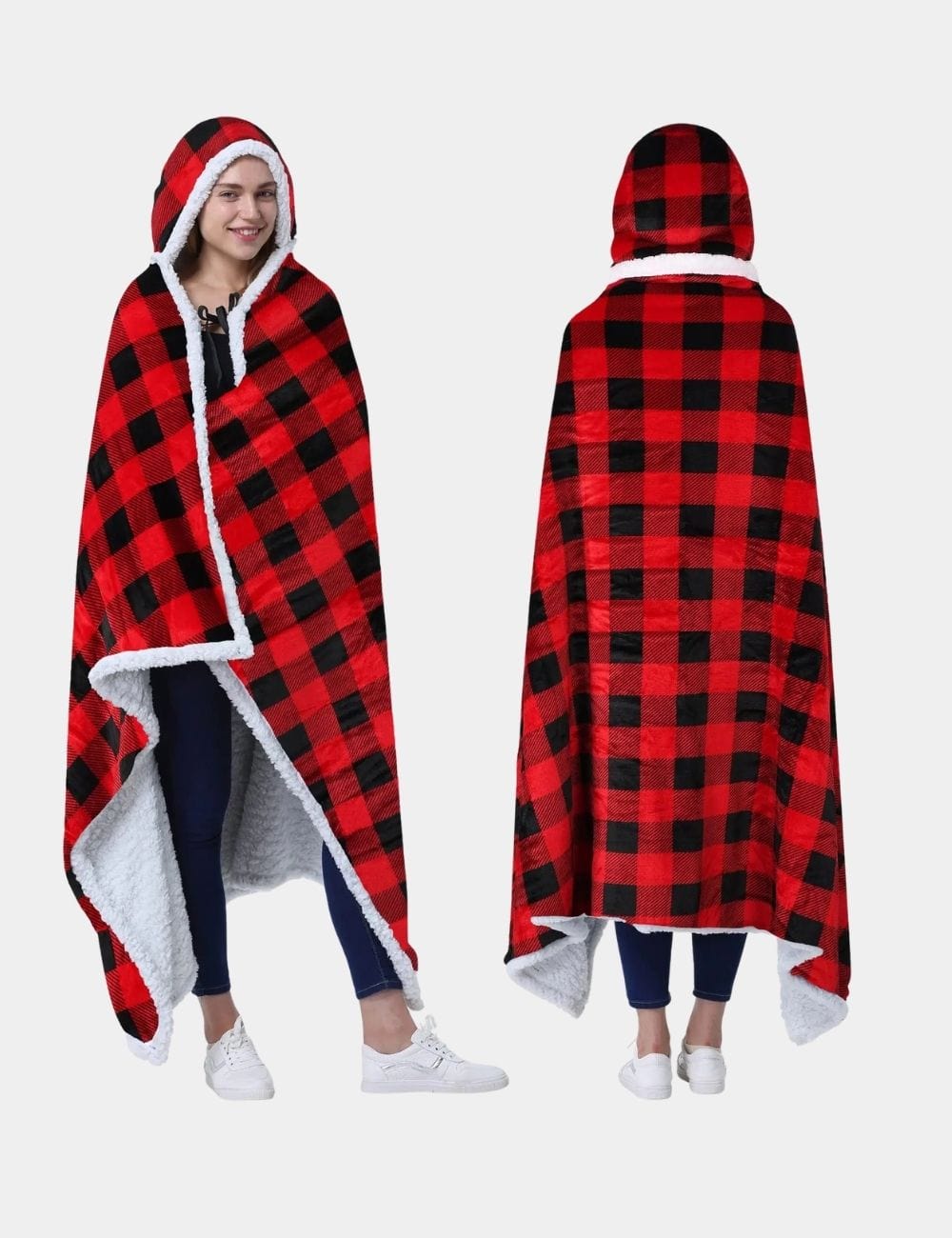 Couverture Poncho Polaire Tartant The Kloody®