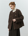 Gilet duveteux femme