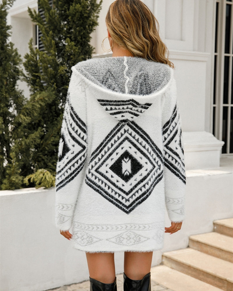 Gilet long chaud femme