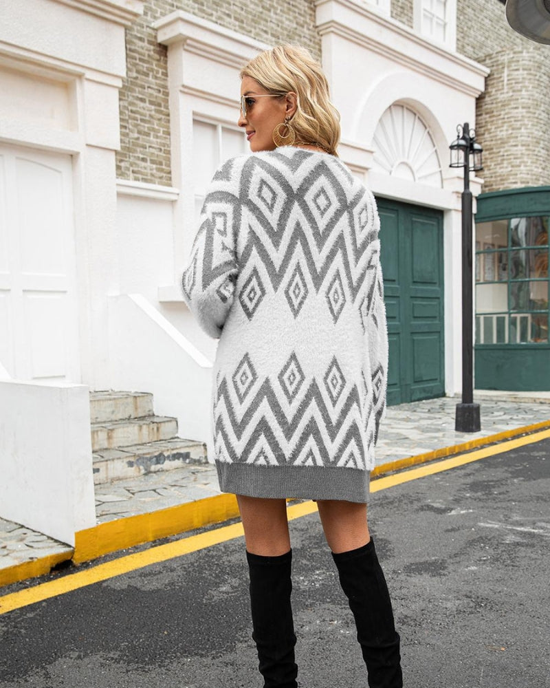 Gilet long femme hiver