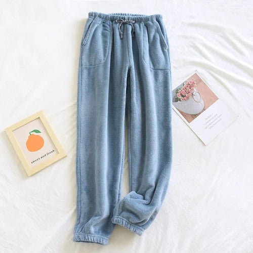 Bas de pyjama polaire femme