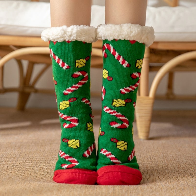 Chaussettes Pilou Pilou Noël vertes
