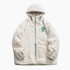 Manteau blanc moumoute