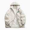 Manteau blanc moumoute