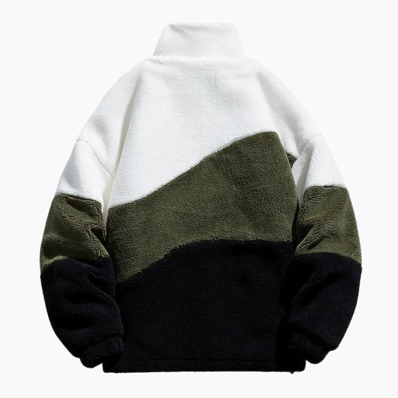 Manteau doublé polaire femme