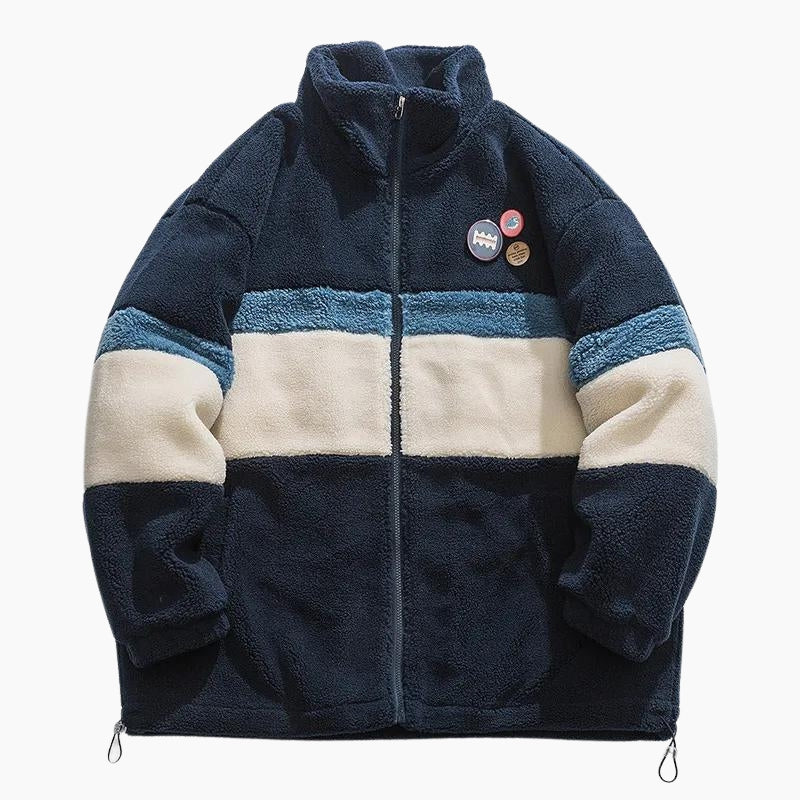 Manteau duveteux femme