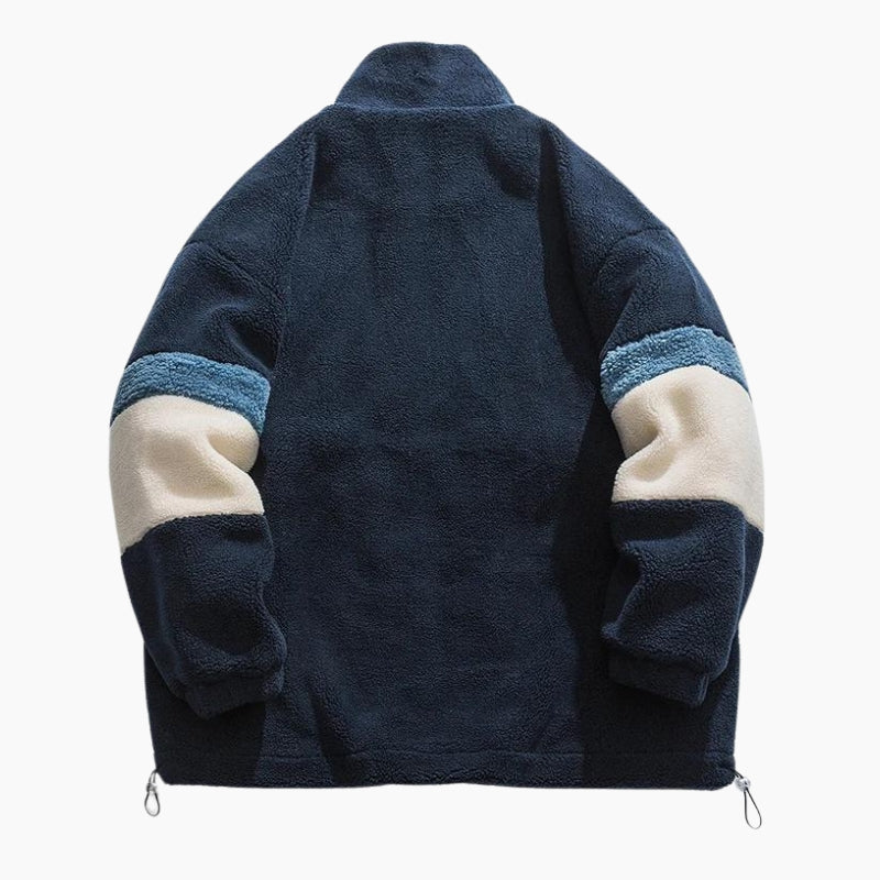 Manteau duveteux femme