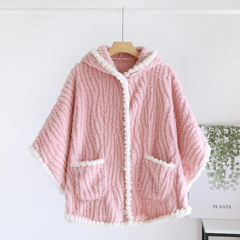 Poncho polaire femme pyjama - 