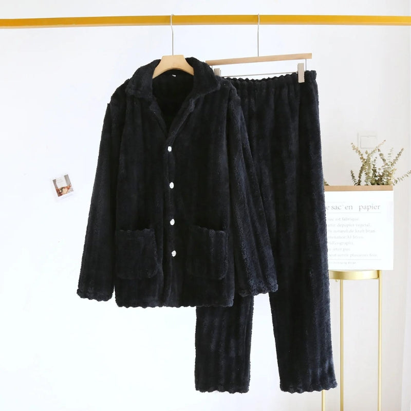 Pyjama homme chaud molleton
