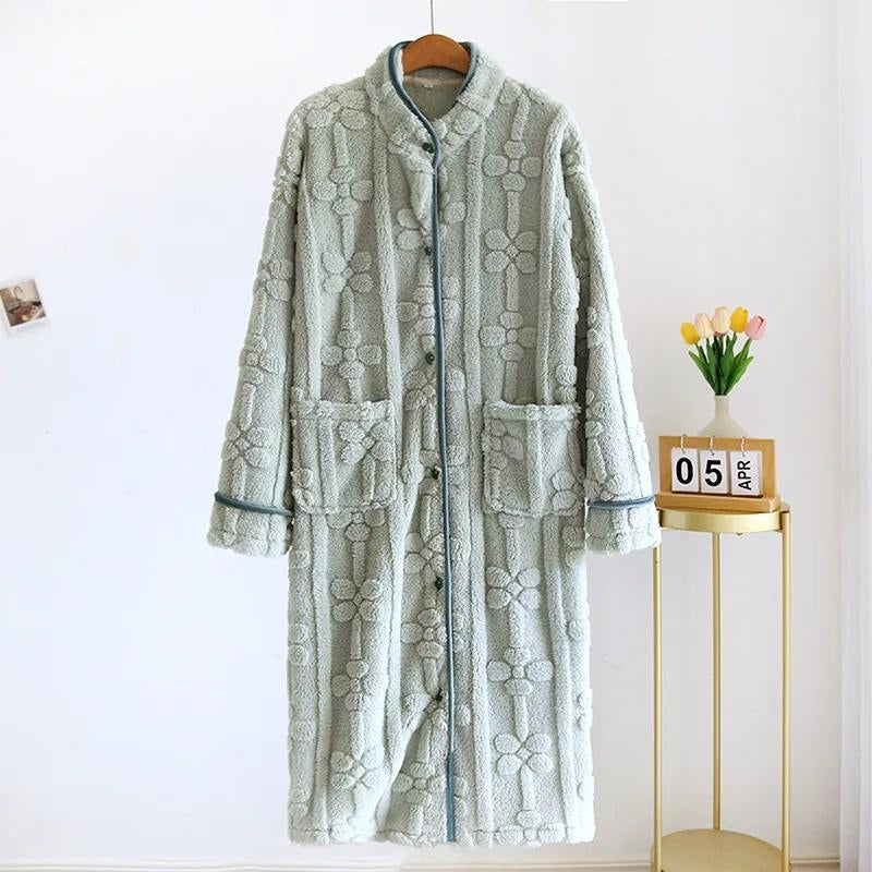 Robe de chambre femme molleton - XL