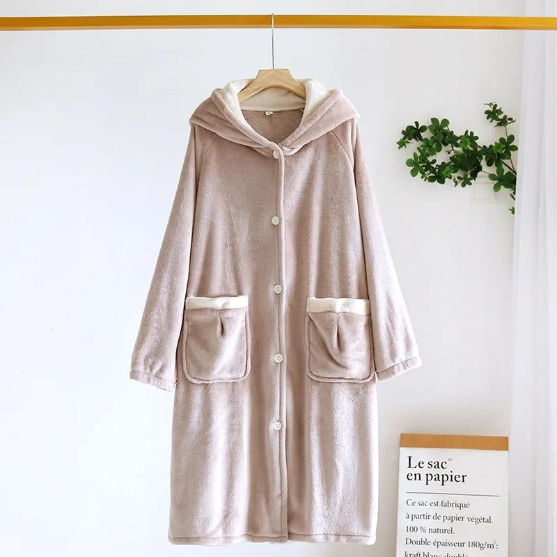 Robe de chambre polaire femme - L