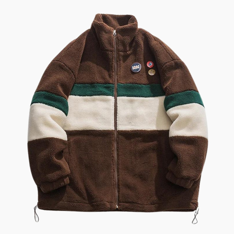 Veste marron moumoute