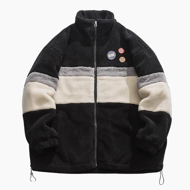 Veste mouton femme noir