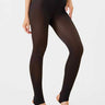 Legging Polaire Effet Collant Noir / S/M [Taille 34-40] / 80g - Polaire Légère