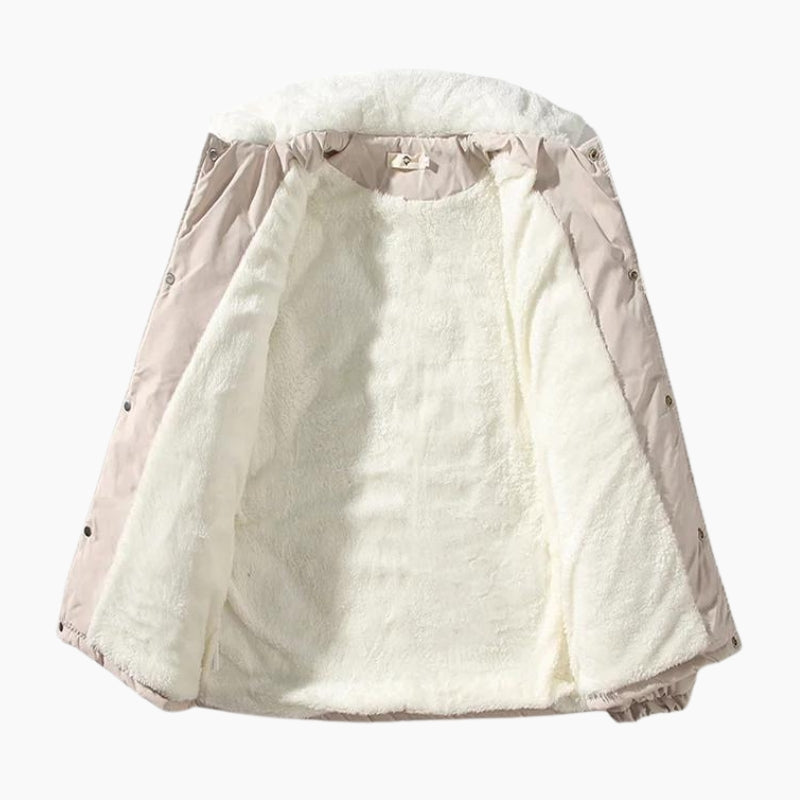 Manteau col en fourrure homme