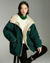 Manteau vert foncé femme Pilou Pilou
