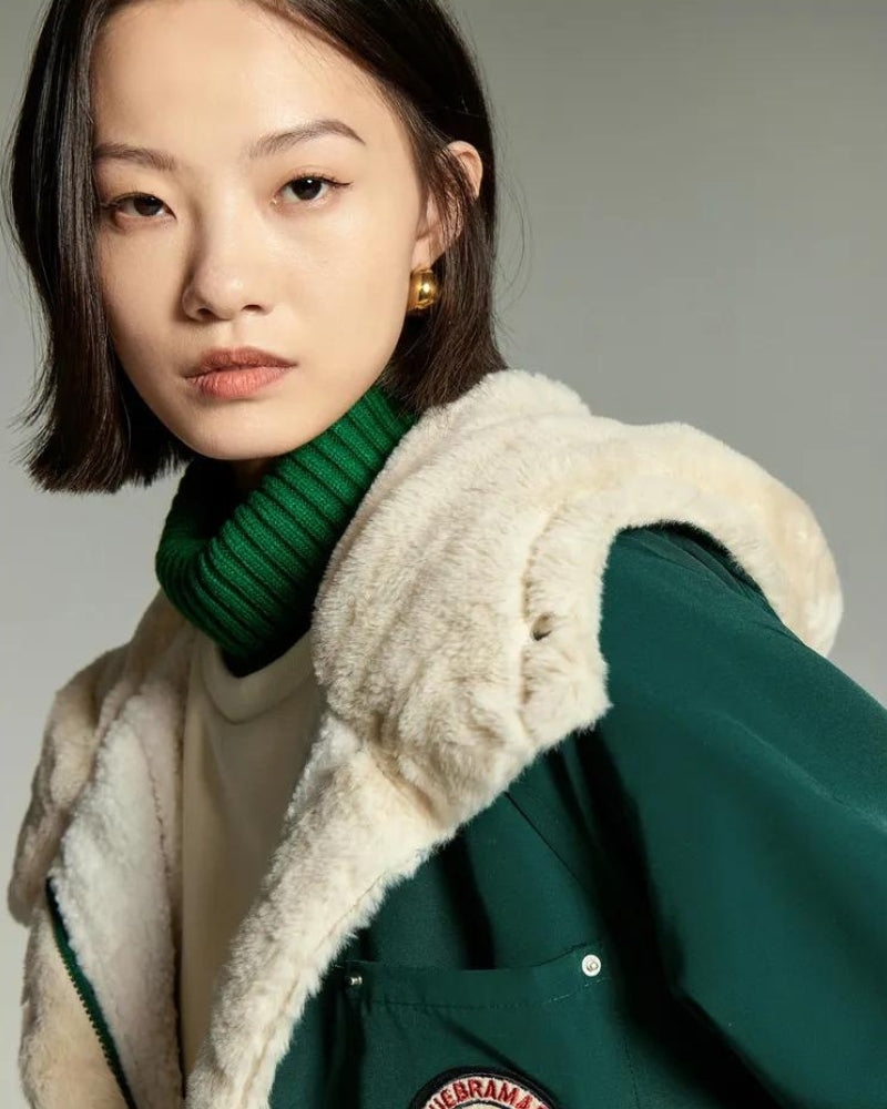 Manteau vert foncé femme Pilou Pilou