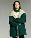 Manteau vert foncé femme Pilou Pilou