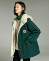 Manteau vert foncé femme Pilou Pilou