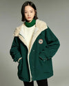 Manteau vert foncé femme Pilou Pilou