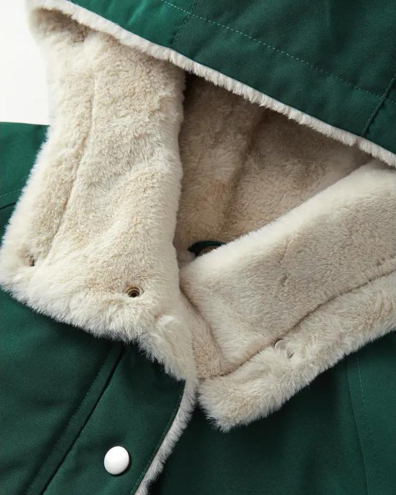 Manteau vert foncé femme Pilou Pilou