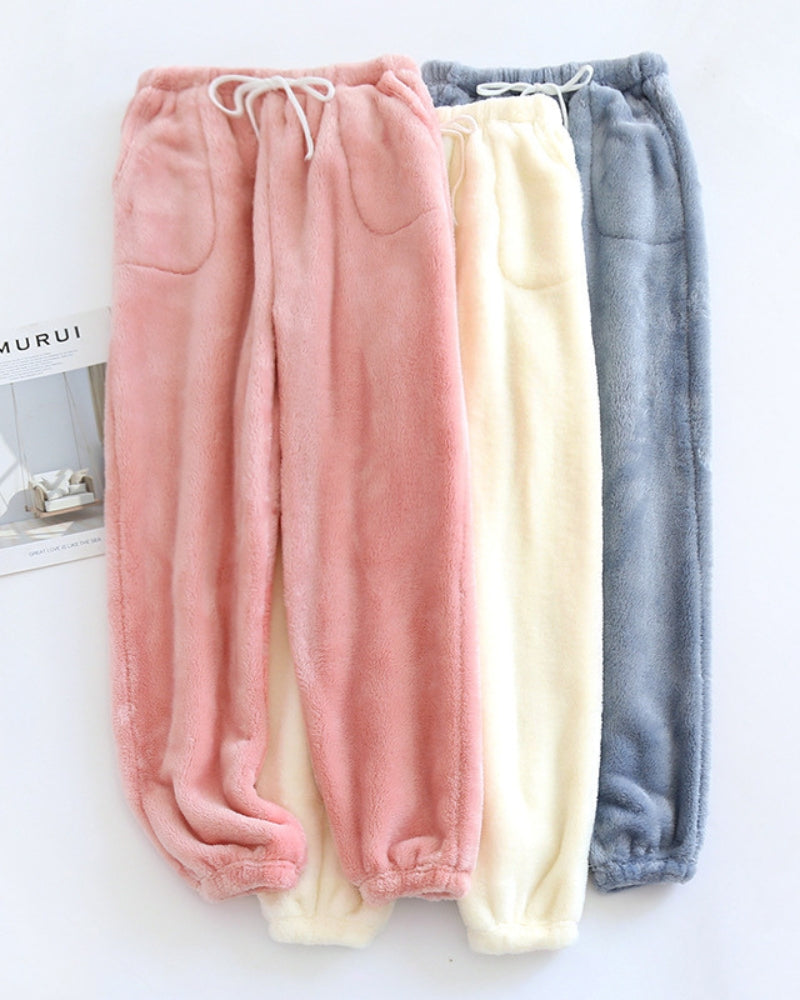 Pantalon pyjama flanelle femme - 