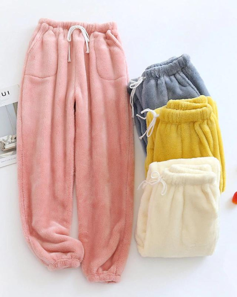 Pantalon pyjama polaire femme - 
