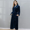 Peignoir femme Pilou bleu marine - 